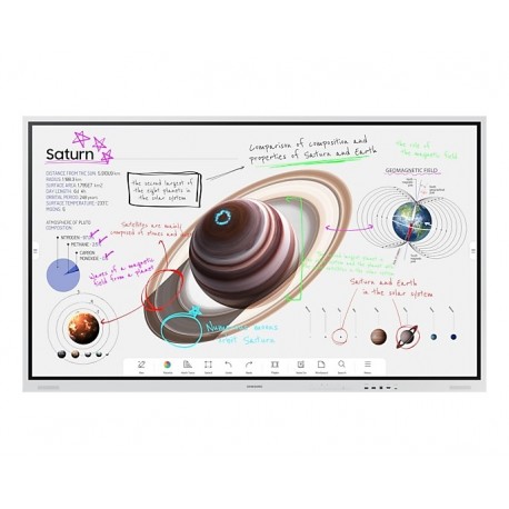 Display SAMSUNG Interactive Flip TV WM75B - 75" UHD 350nit 16/7 Tactil Wifi - 8806094266504