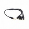 Oem JACK1T4 Splitter De Audio Stereo Jack 1 macho a 4x3.5m hembra - 8435325471600