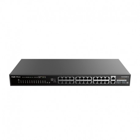 Reyee RG-ES126S-P V2 Reyee Switch PoE Desktop 24 Portas RJ45 + 1 Uplink RJ45 + 1 SFP Combo - 6971693273009