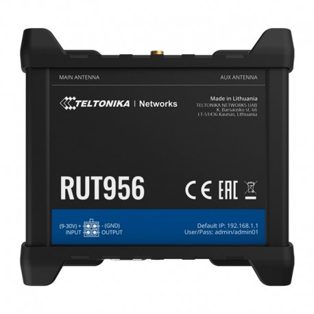 Teltonika TK-RUT956 Teltonika Router 4G Industrial 4 portas Ethernet RJ45 Fast Ethernet