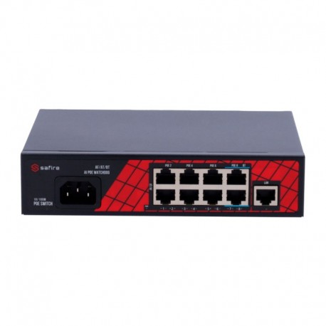 Safire SF-SW0908HIPOE-120 Safire Switch Hi-PoE 8 portas PoE + 1 Uplink RJ45 - 8435325473949