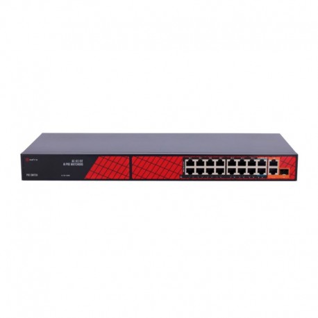 Safire SF-SW1916HIPOE-HF-300 Interruptor Safire Hi-PoE 16 Portas PoE + 2 Uplink RJ45 + 2 Uplink SFP - 8435325473963