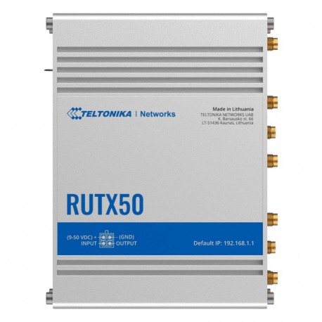 Teltonika TK-RUTX50 Teltonika Router 5G Industrial 5G Sub-6Ghz SA/NSA - 4779051840250