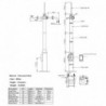 Oem POLE-350-D Poste de CCTV 3.5 metros de altura