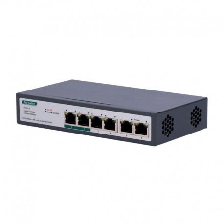 Oem SW0604POE-800M-60W Switch PoE 4 portas PoE+ FE + 2 GE Uplink - 8435325480176