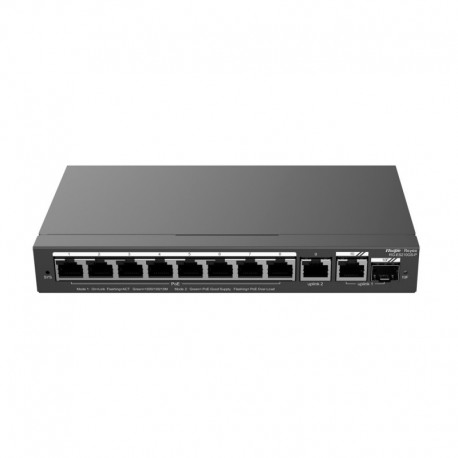 Reyee RG-ES210GS-P Reyee Manageable Cloud PoE Switch 8 Portas PoE + 2 Uplink RJ45 + 1 SFP Combo - 6971693275829