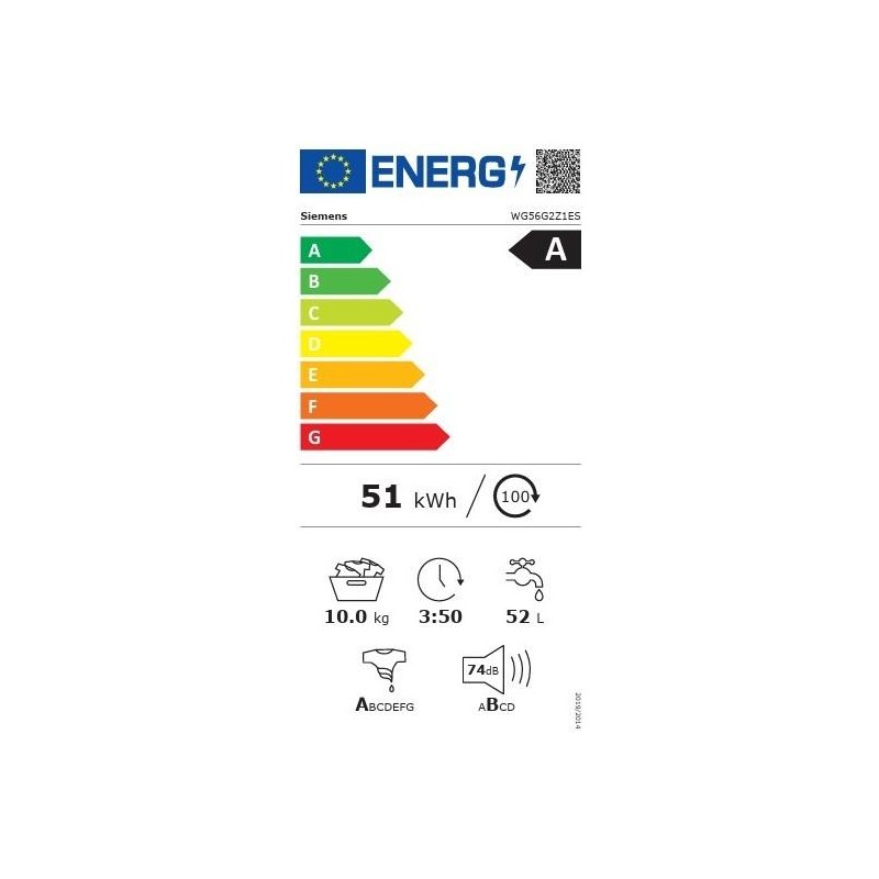 SIEMENS - Máq. Lavar Roupa IQ500 WG56G2Z1ES