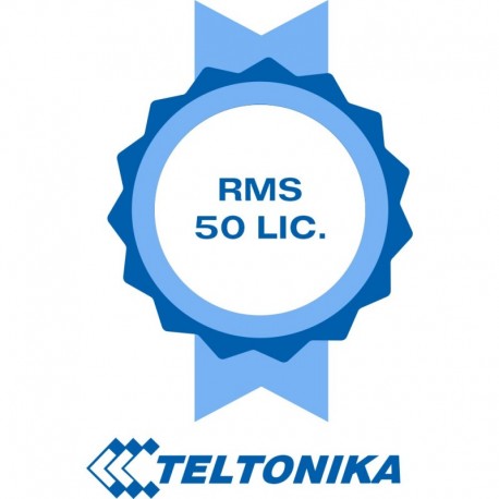 Teltonika TK-RMS-50LIC Licenças da Plataforma Teltonika RMS Pacote de 50 Licenças (Creditos)