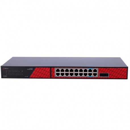 Safire SF-SW2016HIPOE-GF-240 Safire Switch Hi-PoE 16 Portas PoE + 2 SFP + 2 RJ45 - 8435325482170