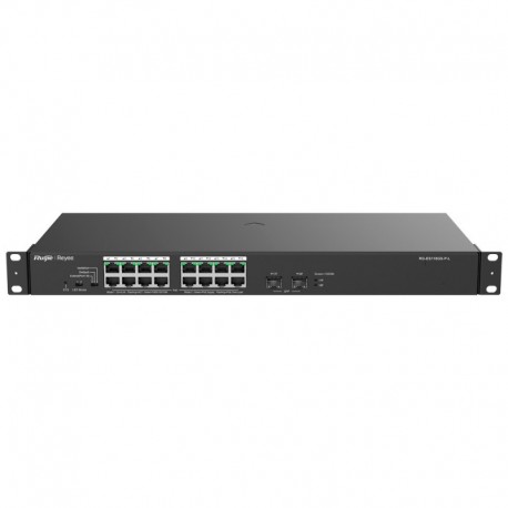 Reyee RG-ES118GS-P-L Reyee PoE Desktop Switch 16 RJ45 Portas 2 + [%VAR%] Uplink SFP - 6971693279230