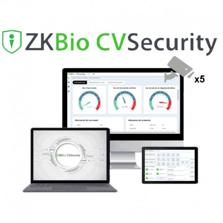 Zkteco ZK-SOF-ZKBIOCV-IVS-P05 Licença de software para controlo de acesso Modulo CCTV