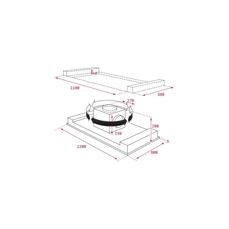 TEKA - Exaustor DHT 1285 INOX