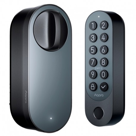 Aqara AQ-EL-D02D-B Aqara Smart Lock U200 Preto Matter over Thread / Bluetooth NFC - 6970504219922