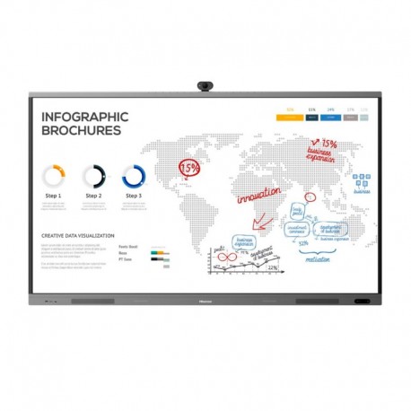 Hisense HIS-75WR6BE-CAM Ecra interactivo HISENSE 75" 4K Transmissao sem fios