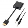 Oem HDMI-VGA0.1+A1.0 N Conversor HDMI - VGA + audio Entrada macho HDMI - 8436574701258