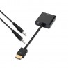 Oem HDMI-VGA0.1+A1.0 N Conversor HDMI - VGA + audio Entrada macho HDMI - 8436574701258