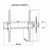 Oem WT55T-015 Suporte inclinavel para monitor Ate 65" - 8436574703306