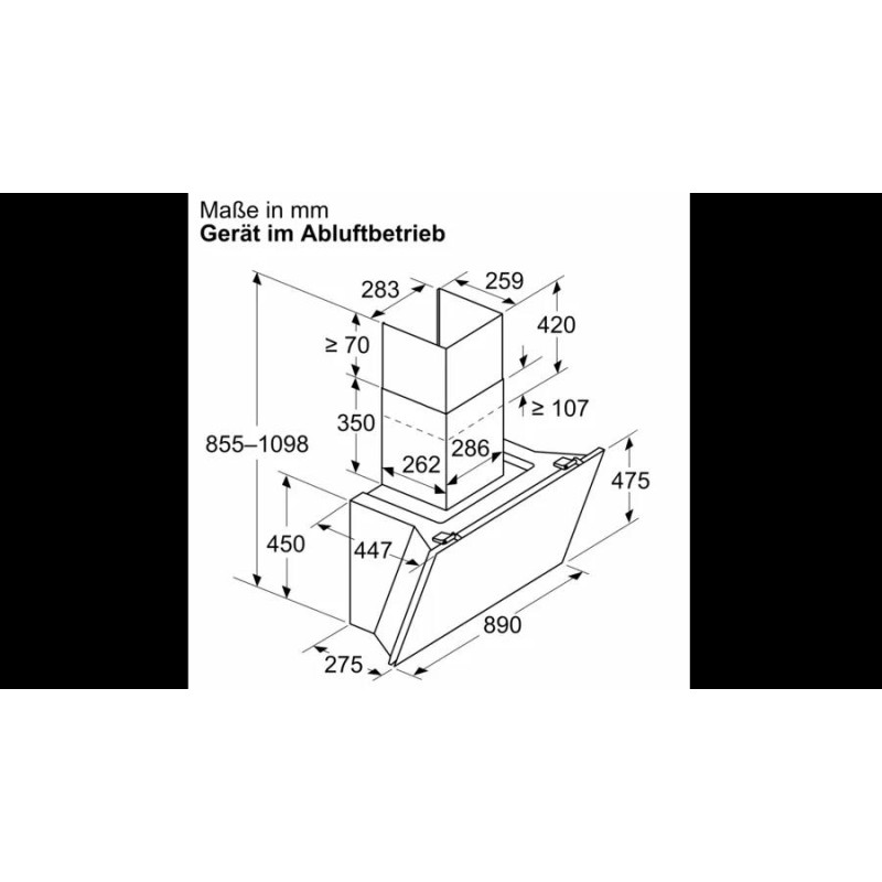 BOSCH - Chaminé Parede Serie8 DWK91LT60