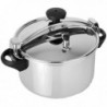 PANELA PRESSÃO SILAMPOS INOX 10 LT S/ CESTO 280 - 64D122018710 - 5601416607156