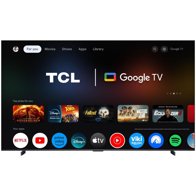 TCL - QD-MiniLED Smart Google TV 4K 98P8L