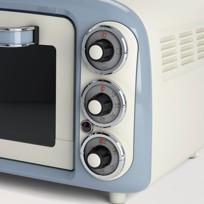 ARIETE - Forno Vintage Azul 18L Com Grill 979/05