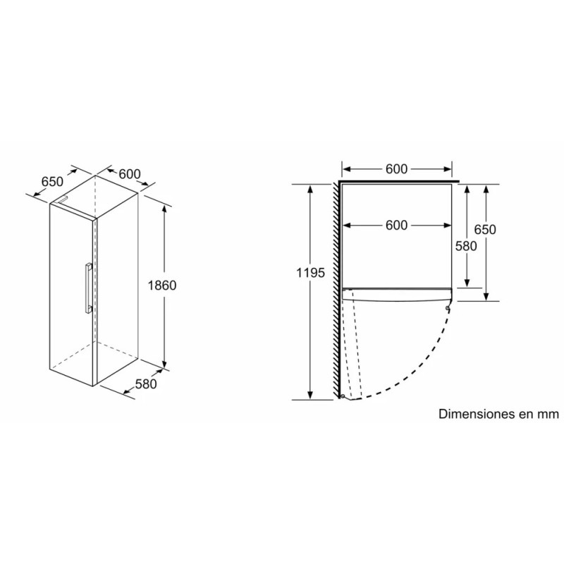 BOSCH - Frig. 1 Porta Série4 KSV36CIDP