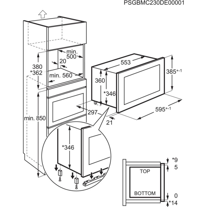 ELECTROLUX - Microondas Encastre LMS4203TMK