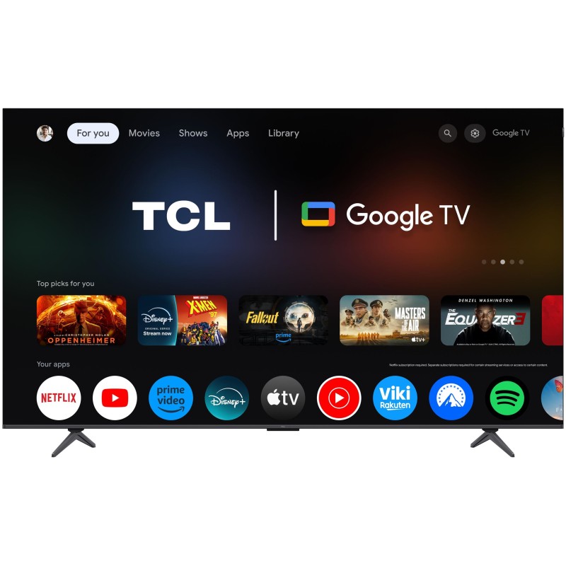 TCL - QD-MiniLED Smart Google TV 4K 85P8L