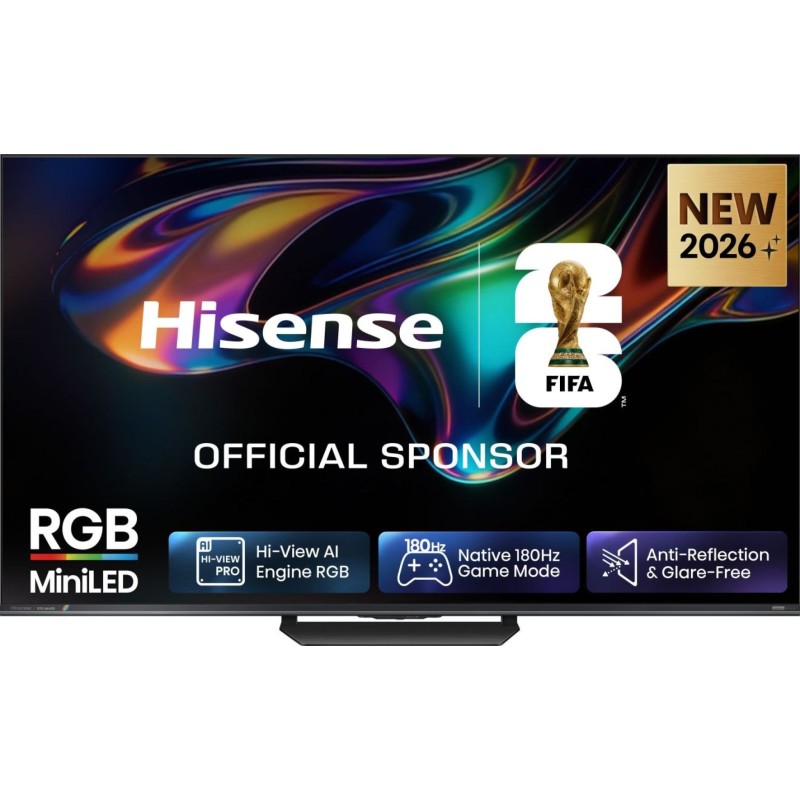 HISENSE - RGB-MiniLED  Smart TV 55`` 4K 180Hz Som 2.1.2 55UR8S