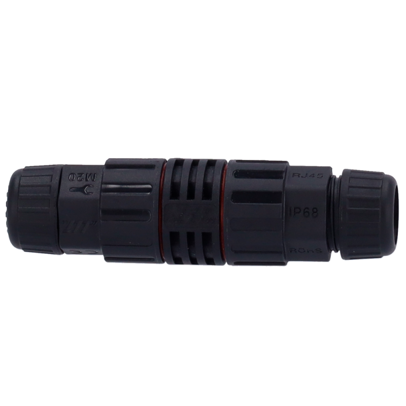 CON-RJ45-GLAND-W-BLACK