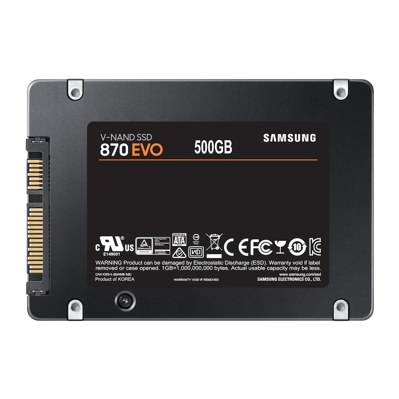 SAMSUNG SAM-SSD 870 EVO 500GB SATA Disco SSD 500 GB 2.5" Serial ATA III V-NAND MLC - MZ-77E500B/EU - 8806090545924