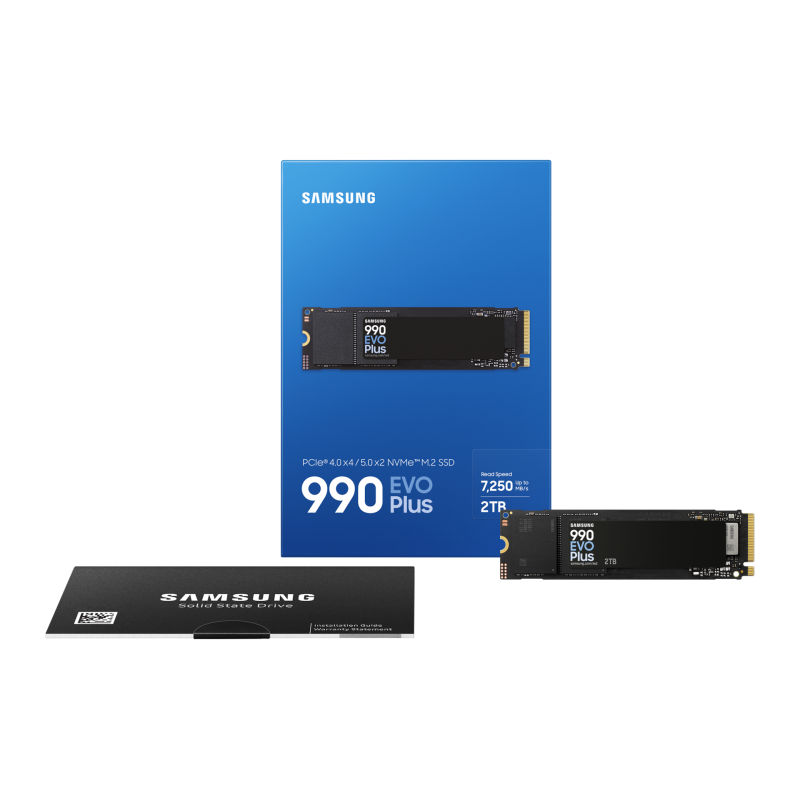 SAMSUNG SAM-SSD M2 990 EVO PLUS 2TB Disco SSD 2 TB M.2 PCI Express 4.0 NVMe V-NAND TLC - MZ-V9S2T0BW - 8806095575650