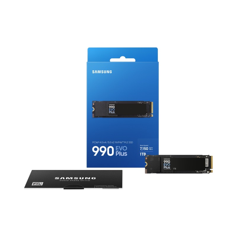 SAMSUNG SAM-SSD M2 990 EVO PLUS 1TB Disco SSD 1 TB M.2 PCI Express 4.0 NVMe V-NAND TLC - MZ-V9S1T0BW - 8806095575674