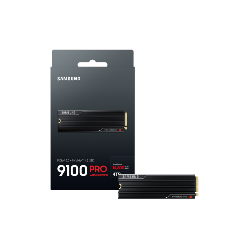 SAMSUNG SAM-SSD M2 9100 P 4TB DS Disco SSD 4 TB M.2 PCI Express 5.0 NVMe V-NAND TLC - MZ-VAP4T0CW - 8806095811659