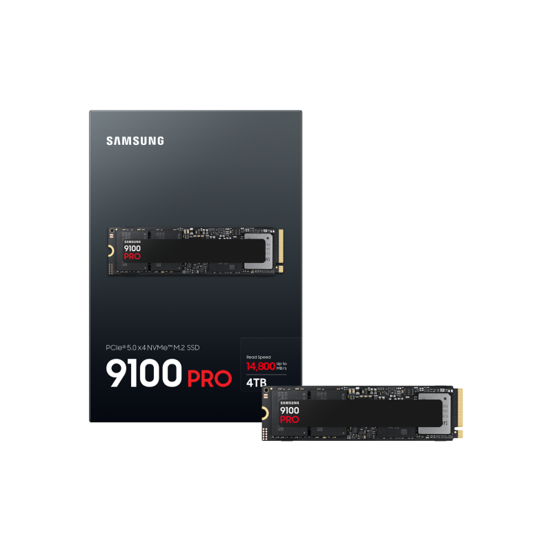 SAMSUNG SAM-SSD M2 9100 P 4TB Disco SSD 4 TB M.2 PCI Express 5.0 NVMe V-NAND TLC - MZ-VAP4T0BW - 8806095811703