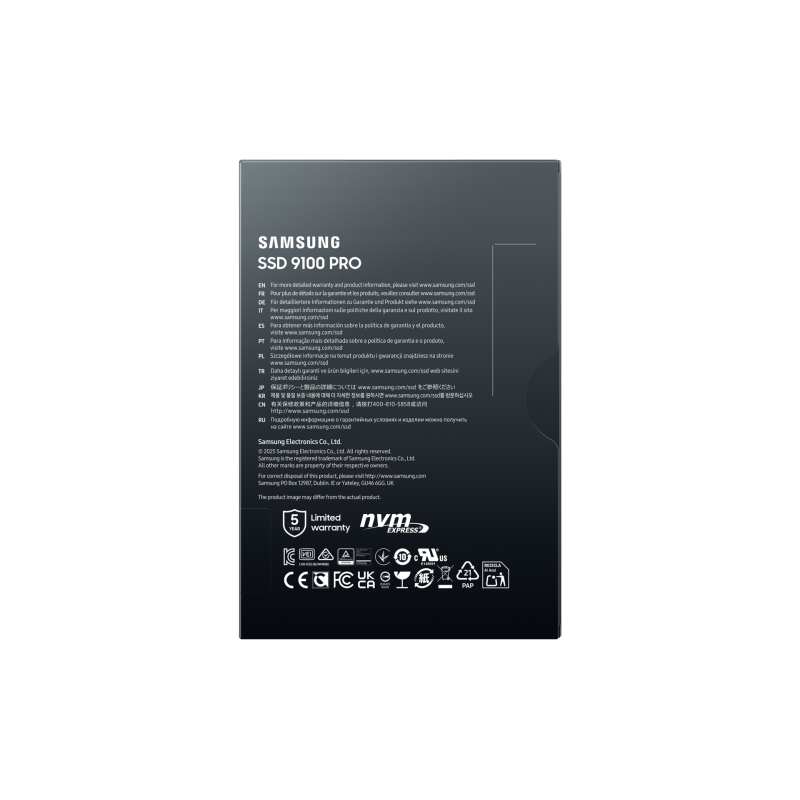 SAMSUNG SAM-SSD M2 9100 P 2TB Disco SSD 2 TB M.2 PCI Express 5.0 NVMe V-NAND TLC - MZ-VAP2T0BW - 8806095811710