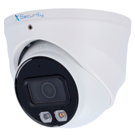 X-Security XS-IPT981A-6P-DL-WIZ Câmara Turret IP, 6 MP, 2.8 mm, 30 m, PoE, IP67, Áudio, MicroSD, WDR (120 dB), WizSense, Branco - 8435325489452