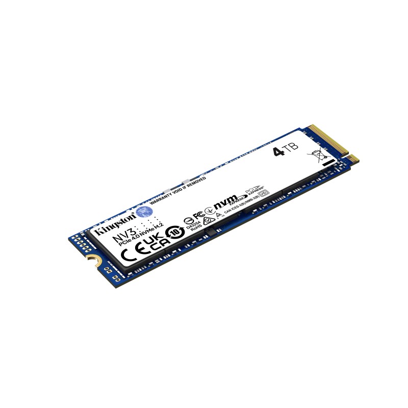 Kingston Technology KIN-SSD M2 NV3 4TB Disco SSD NV3 4 TB M.2 PCI Express 4.0 NVMe 3D NAND - SNV3S/4000G - 0740617346602