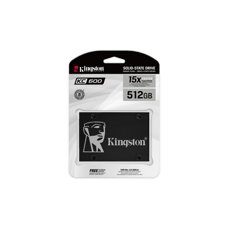 Kingston Technology KIN-SSD SKC600 512G Disco SSD KC600 512 GB 2.5" Serial ATA III 3D TLC - SKC600/512G - 0740617300253