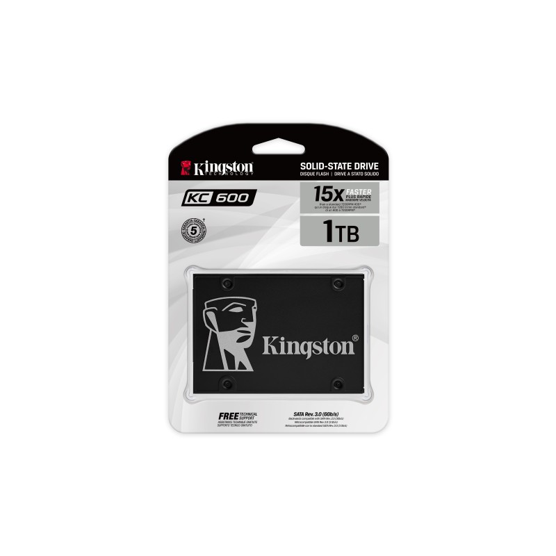 Kingston Technology KIN-SSD SKC600 1024G Disco SSD KC600 1 TB 2.5" Serial ATA III 3D TLC - SKC600/1024G - 0740617300116