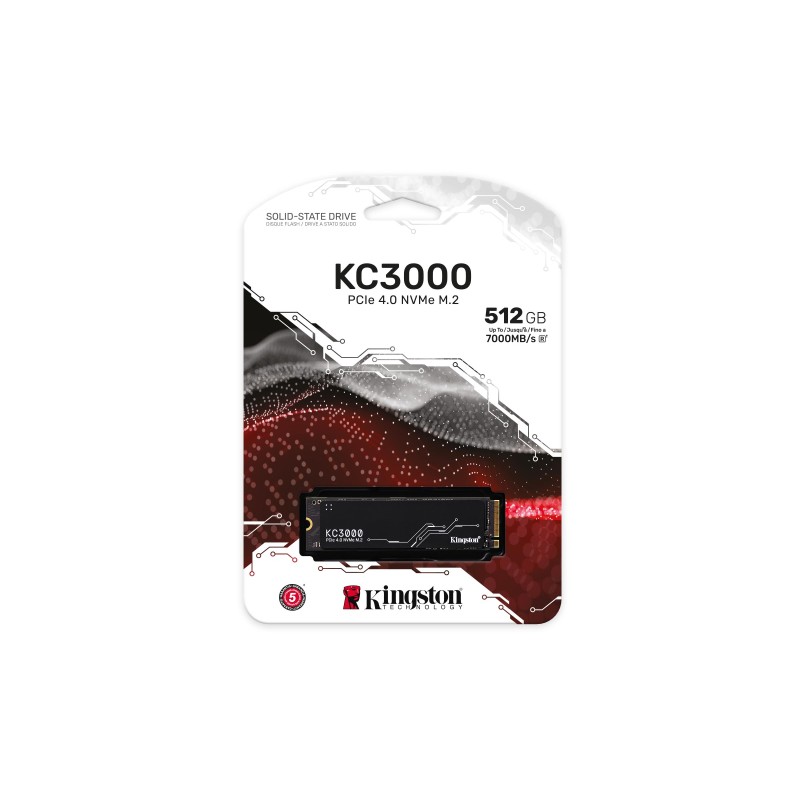 Kingston Technology KIN-SSD SKC3000 512GB DS Disco SSD KC3000 512 GB M.2 PCI Express 4.0 NVMe 3D TLC - SKC3000S/512G - 0740617324402