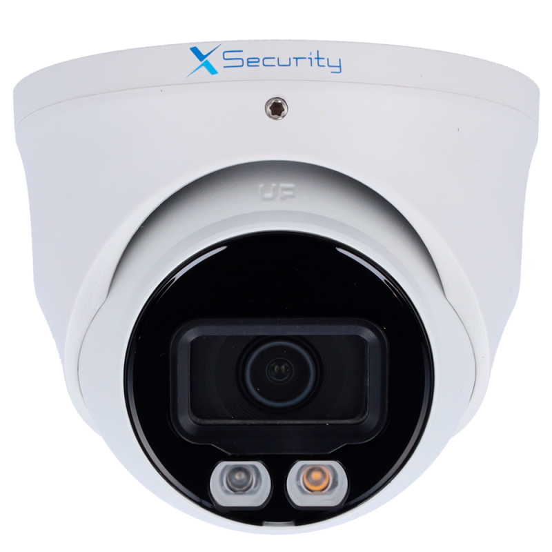 X-Security XS-IPT981A-6P-DL-WIZ Câmara Turret IP, 6 MP, 2.8 mm, 30 m, PoE, IP67, Áudio, MicroSD, WDR (120 dB), WizSense, Branco - 8435325489452