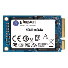 Kingston Technology KIN-SSD MSATA KC600 1024G Disco SSD KC600 1 TB mSATA Serial ATA III 3D TLC - SKC600MS/1024G - 0740617316032