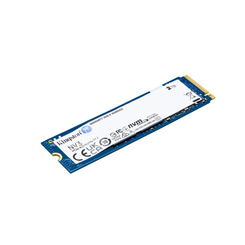 Kingston Technology KIN-SSD M2 NV3 2TB Disco SSD NV3 2 TB M.2 PCI Express 4.0 NVMe 3D NAND - SNV3S/2000G - 0740617344783