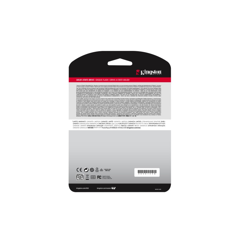 Kingston Technology KIN-SSD A400 960GB Disco SSD A400 960 GB 2.5" Serial ATA III TLC - SA400S37/960G - 0740617277357