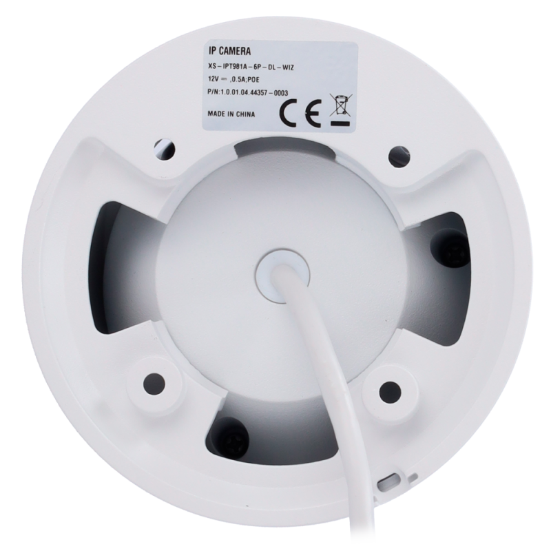 X-Security XS-IPT981A-6P-DL-WIZ Câmara Turret IP, 6 MP, 2.8 mm, 30 m, PoE, IP67, Áudio, MicroSD, WDR (120 dB), WizSense, Branco - 8435325489452