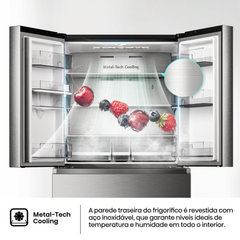 HISENSE - Side by Side French Door RF749N4SWSE