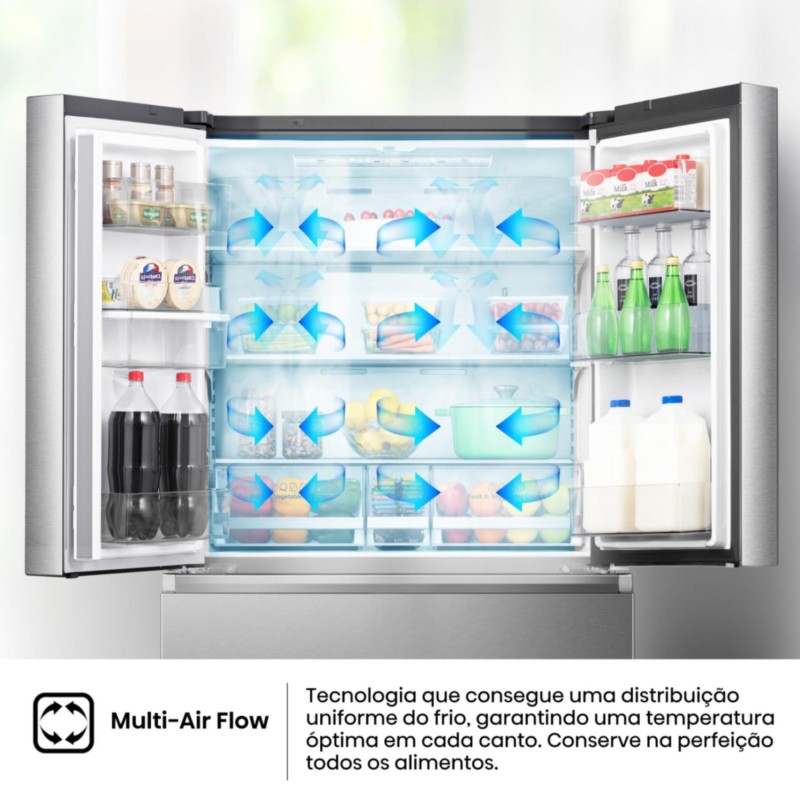HISENSE - Side by Side French Door RF749N4SWSE
