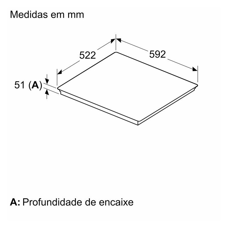SIEMENS - Placa Indução IQ300 EH61AHCC1E