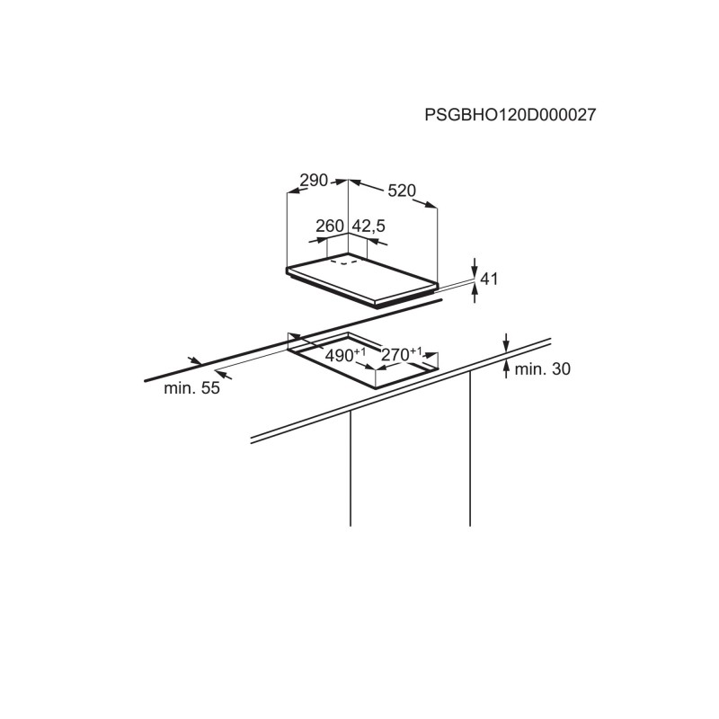ELECTROLUX - Placa EGC3322NVK